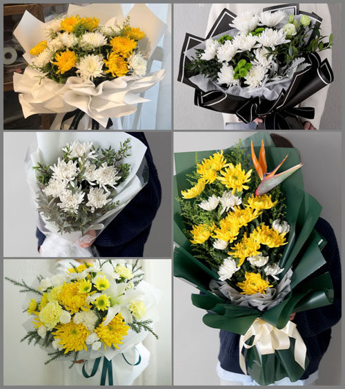 广东揭阳市普宁市里湖镇新松村白事花束代送